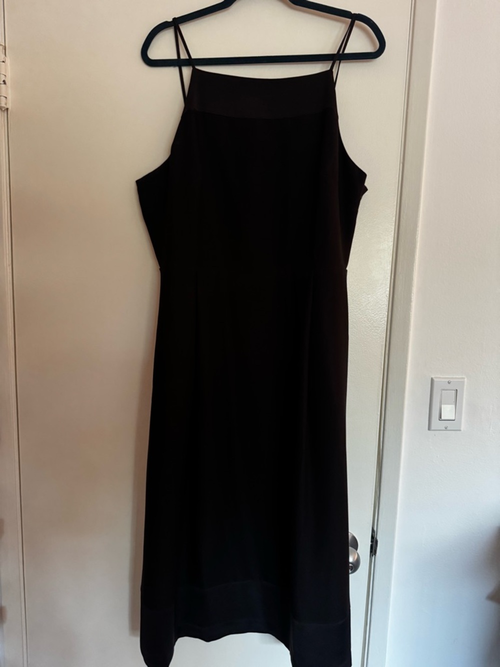 Banana Republic Black Midi Slip Dress